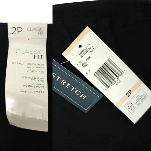 Jones New York Signature Petite Classic Fit Stretch Womens 2P Ankle Length NEW - Picture 8 of 12